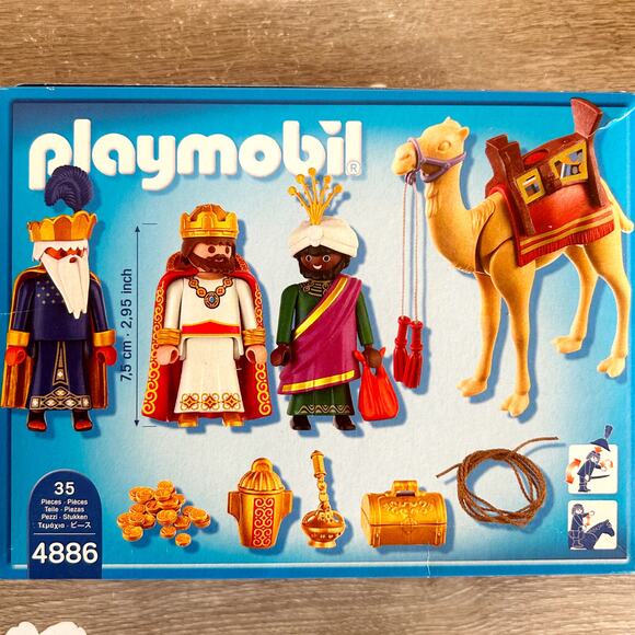 2011 Playmobil 4886 Three Wise Kings Christmas Nativity Camel & Gifts Set NIB - Picture 3 of 5